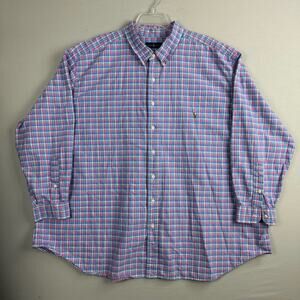 Ralph Lauren Men’s 4XB Shirt Long Sleeve Button Down Plaid